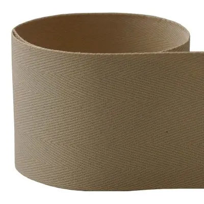 Pat 115 Light Brown Cotton Twill The Ribbon Factory