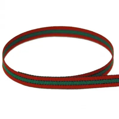 Closeout Black/Red/Forest Stripe The Ribbon Factory