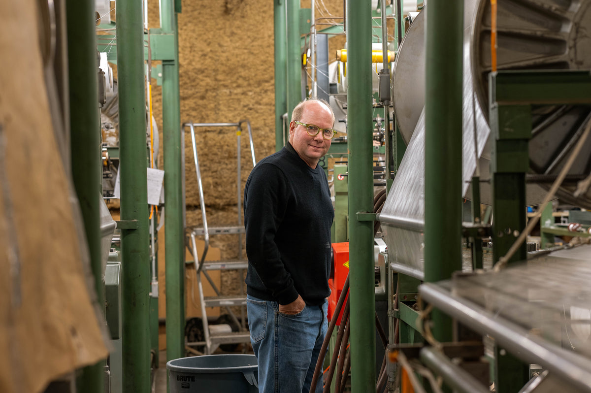 Ribbon Factory team member on the production floor of the Titusville mill