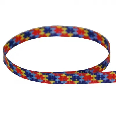 Printed Autism Ribbon The Ribbon Factory