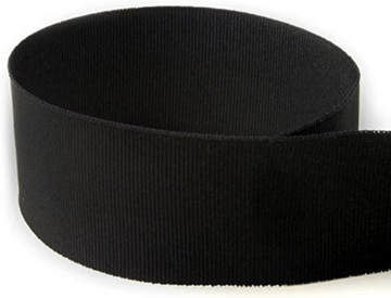 Black Solid Grosgrain