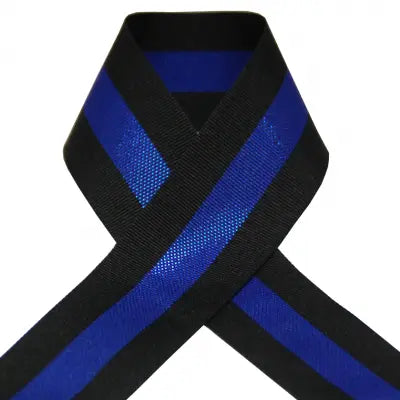 Seconds Thin Blue Line Sparkle The Ribbon Factory