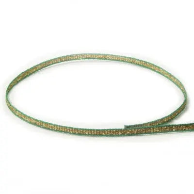#4-1014 Emerald & Gold Tinsel The Ribbon Factory