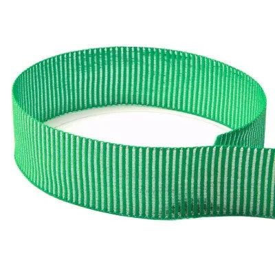 #4-546 Emerald & Silver Horizontal The Ribbon Factory
