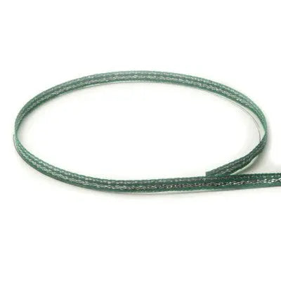 #409 Emerald & Silver Tinsel The Ribbon Factory