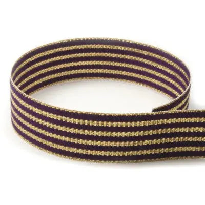 #533 Purple & Gold Formal The Ribbon Factory