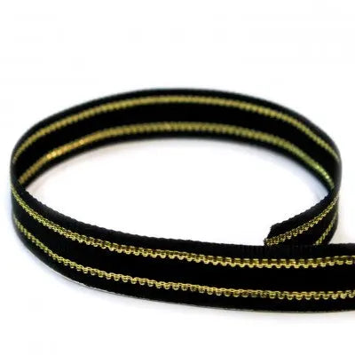 #624 Black & Gold Captain The Ribbon Factory