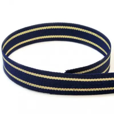 #625 Navy & Gold Captain The Ribbon Factory