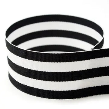 Black & White Taffy Stripe