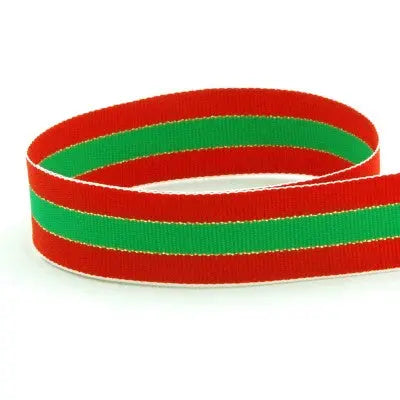 #413 Emerald, Red & Gold Holiday The Ribbon Factory