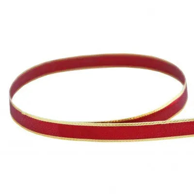 Red & Gold Lame Tinsel The Ribbon Factory