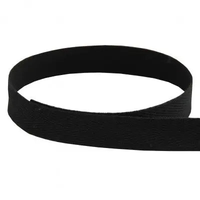 Pat 115 Heavy Weight Black Cotton Twill The Ribbon Factory