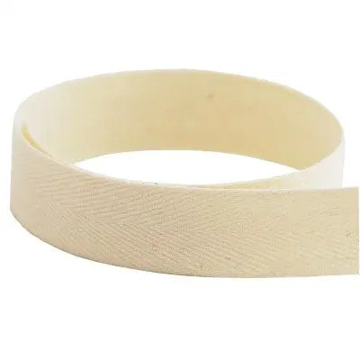 Pat 115 Natural Cotton Twill (SECONDS) The Ribbon Factory