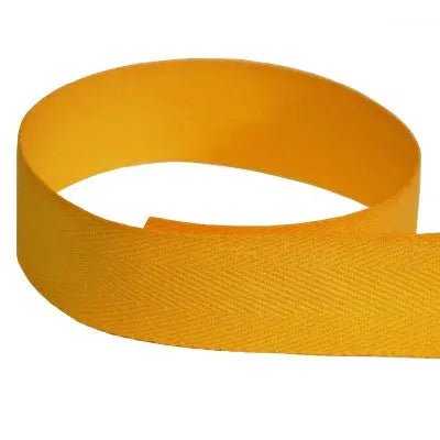 Yellow Gold Cotton Twill The Ribbon Factory