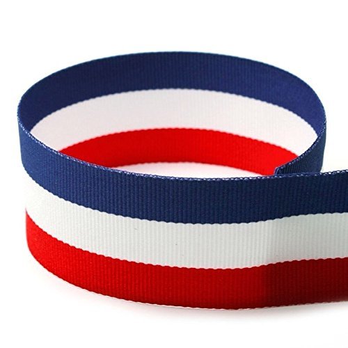 Red/White/Royal Blue (SECONDS) The Ribbon Factory