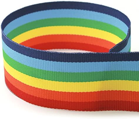 Rainbow Ribbon - 20 yd Spool of 3/8 - Made in The USA - by The Ribbon Factory