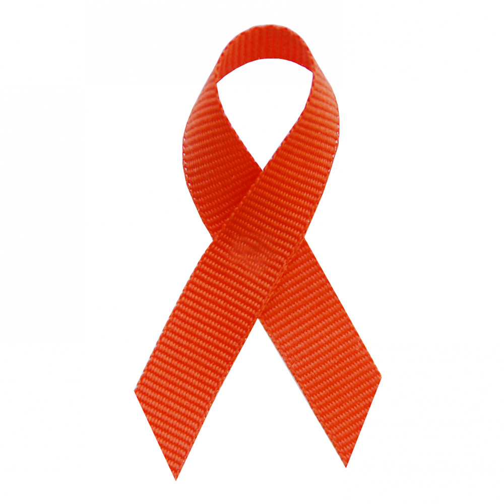 Orange Grosgrain Awareness Ribbons
