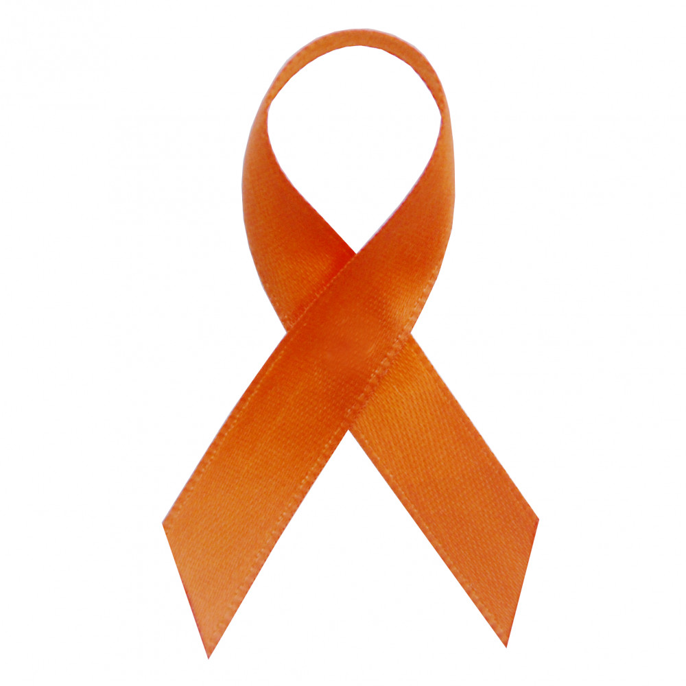 Orange Satin Awareness Ribbons