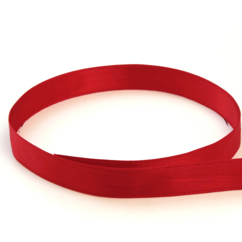 1/2 WIDE DOUBLE FACE SILK SATIN RIBBON - ROUGE RED # 119