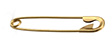 gold safety pins
